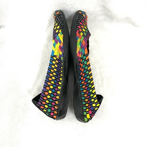 Bernie Mev Multicolor Woven Catwalk Slip-On Flats - Picture 5 of 10